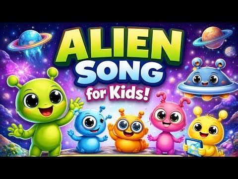 Alien Song for Kids 👽🚀 | Space Rhyme for Children | Learn Planets, Stars & Aliens Fun