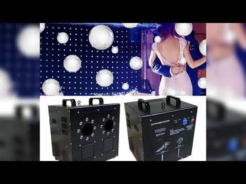 A must-have product! 1500W Smoke Bubble Machine Double Holes DMX 512 Remote Control Wedding Stage