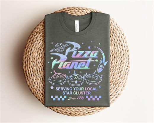 Pastel Alien Space Shirt, Retro Space Graphic Tee, Cute Alien T-shirt, Aesthetic Space Shirt, Soft Color Galaxy Tee, Cartoon Alien Shirt - Etsy