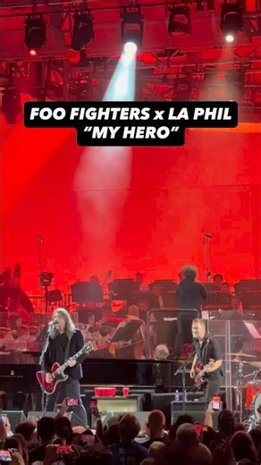 Foo Fighters and the LA Phil perform “My Hero” live at the Hollywood Bowl #foofighters