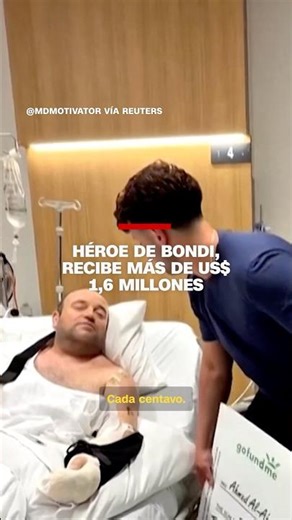 Héroe de Bondi recibe más de US$ 1,6 millones