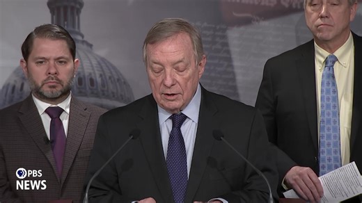 WATCH LIVE: Schumer holds briefing after reports DOJ withheld Epstein files with Trump allegations | PBS NewsHour