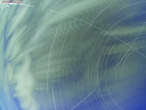 April 19th 2026 Wasdale Time Lapse 4K AllSky. Mostly Clear Skies, Stars, Planets, Satellites