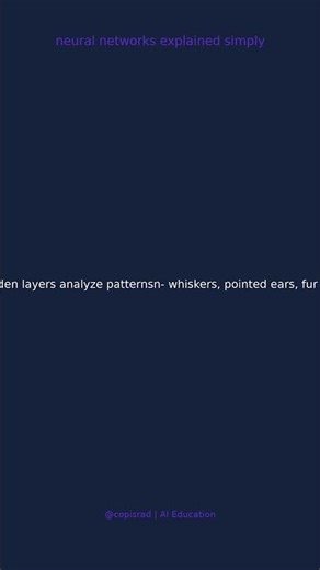 Neural Networks Explained Simply | AI Education #Shorts