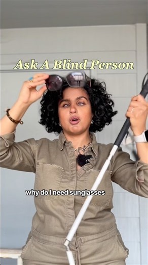 I’m BLIND, so why do I wear sunglasses? 🕶️🦯