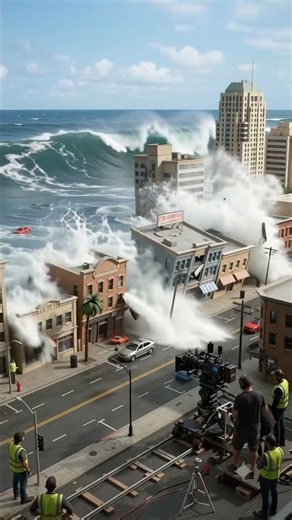 This Tsunami Was Filmed in MINIATURE (Behind the Scenes)#behindthescenes #miniatureeffects