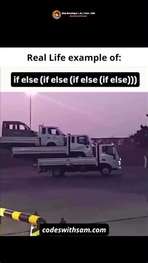 Real Life Example Of If Else Statement | Codeswithsam #ifelse #programming #developer
