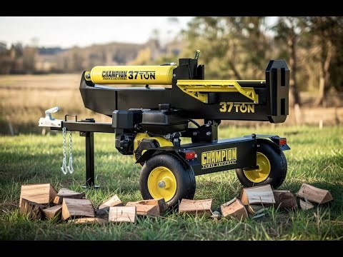 Champion 37 Ton 338 cc Gas Powered Full Beam Log Splitter | Unboxing | Tips & Tricks | Operation