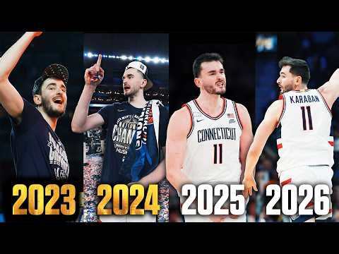 Alex Karaban full career March Madness highlights (2023-26)