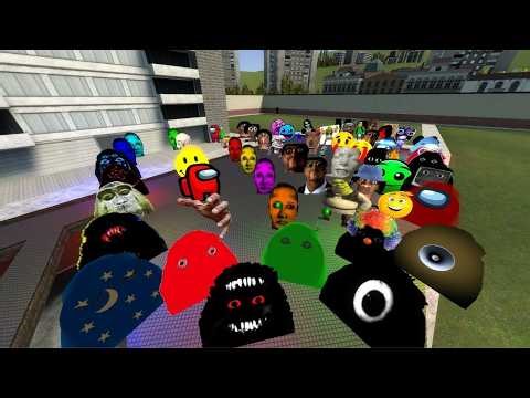 ALIEN MUNCI FIRE IN THE HILL VS WATER ON THE HILL IN FUN GARRY'S MOD ... #Gmod #gaming #nextbots