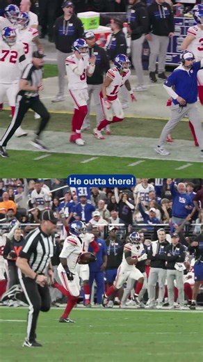 The bench reaction to Tae's kick return 🔥@DraftKings #shorts #nfl #Giants #nygiants #newyorkgiants