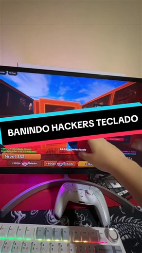 Banindo hackers no fuga do teclado 😂 #escapekeyboard #robloxfyp #roblox