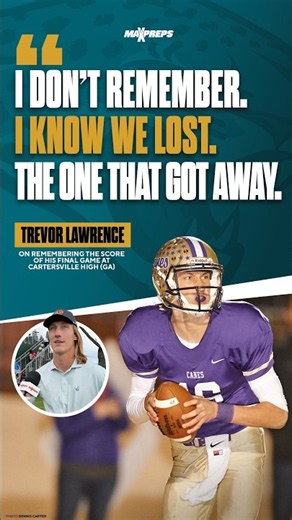 Can Trevor Lawrence remember facts about his HS football career? 🤨 🏈 #shorts