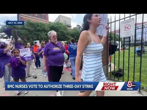 Boston Medical Center nurses vote to authorize 3-day strike