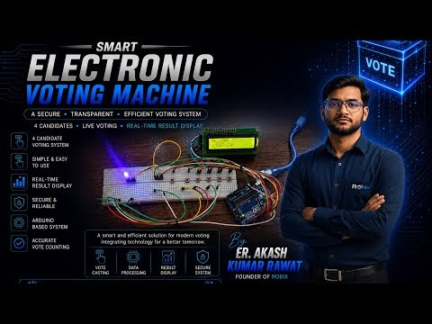 Arduino Electronic Voting Machine (EVM) Project | Complete Voting System with LCD & Buzzer | Arduino