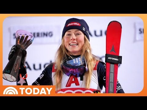 Mikaela Shiffrin Celebrates 6th Straight World Cup Slalom Win
