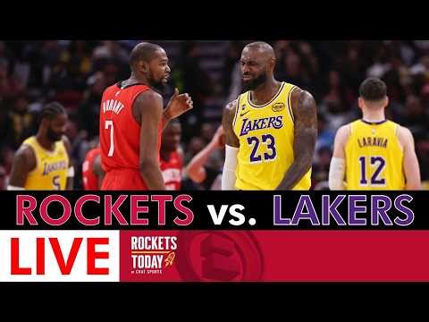 🚨LIVE NBA STREAM 🚨 Houston Rockets vs. Los Angeles Lakers Live Streaming Scoreboard & Box Score