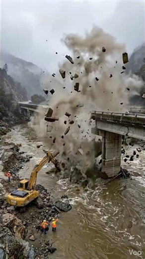 Flood-Destroyed Bridge Rebuilt From Scratch