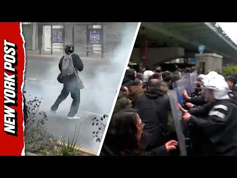 Violent May Day Brawls Break Out Worldwide as Protests Hit NYC