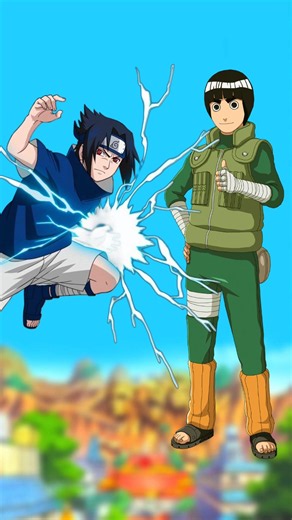 Sasuke vs rock lee | who is strong? #naruto #sasuke #rocklee #shorts