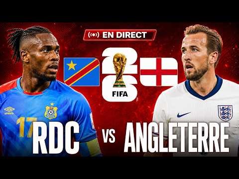 🛑Direct- RDC vs ANGLETERRE / 16èmes de finale Coupe du monde 2026 à Atlanta