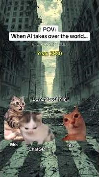CAT MEMES 🐱When AI takes over the world #catmemes #relatable #relationship
