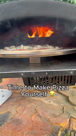 Make your own Wood-Fired Pizza at Home with Bertello SimulFIRE 🔥🍕 #shorts #cheese #pizza