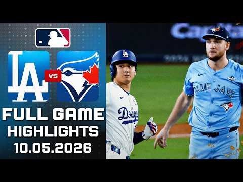 Los Angeles Dodgers Vs Toronto Blue Jays Full Game Highlights May 10, 2026 MLB Season 2026