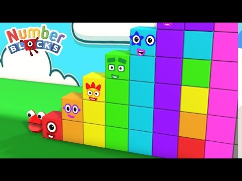 number blocks standing 1 - 100