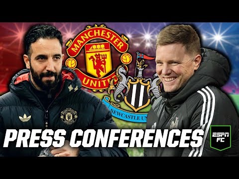 🔴 LIVE: Ruben Amorim & Eddie Howe react to Man United's 1-0 win vs. Newcastle | ESPN FC
