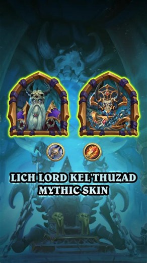 ☠️ 🧊 Embrace death, power, and the cold with Hearthstone's first swappable Mythic Skin: Lich Lord Kel'Thuzad! Featuring two appearances, which version are you going to use? #Hearthstone #Warcraft #Gaming