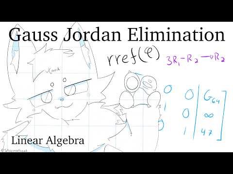 Furry teaches you the Gauss-Jordan Elimination Method & Reduced Row Echelon Form
