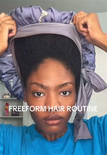 Freeform Hair Routine for Coily Natural Hair: Keep Hair Thick & Shiny