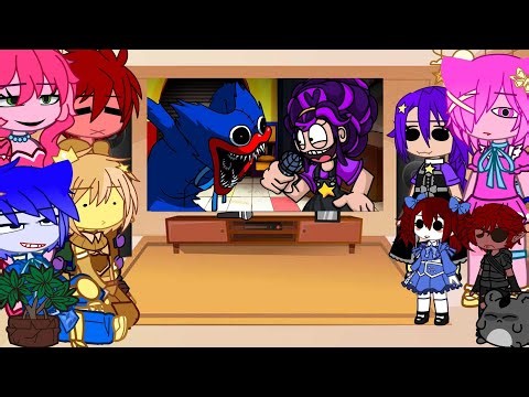 Poppy Playtime React To FNF but it's a Lily Lovebraids Vs Huggy Wuggy Redux II Gacha Club 🐰