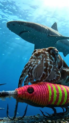 Even The Cuttlefish Ran… The Real Predator Appeare