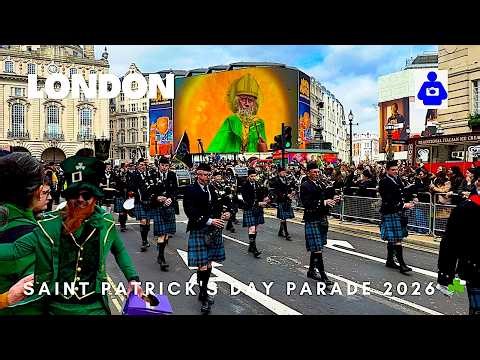 🇬🇧 St Patrick's Day Parade London 2026 | You MISSED This at Piccadilly Circus [4K HDR]