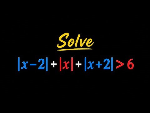 Solving a tricky Absolute Value Inequality 