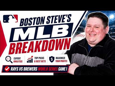 Rays vs Brewers World Series Game 1 BEST Bets & Player Props! Boston Steve's MLB Preview