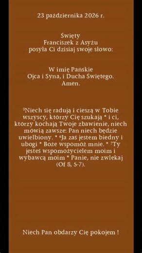 Słowo św. Franciszka z Asyżu na każdy dzień Jubileuszu 800-lecia jego śmierci (295)