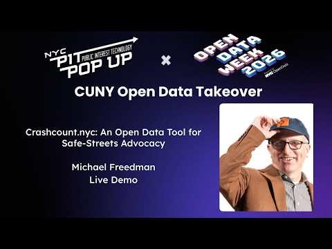 CUNY Open Data Takeover @ The NYC PIT Pop Up Day 4! - Michael Freedman Live Demo
