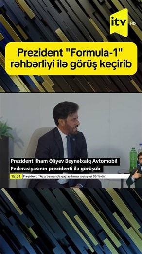Prezident "Formula-1" rəhbərliyi ilə görüş keçirib
