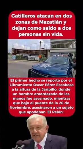 ¡Sicarios asesinan a 2 a balazos!! #noticias #news #mexico #sinaloacartel #sepondrábueno