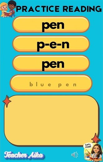 Reading Practice for Kids 📚 | Learn to Read Easy Sentences | PEN