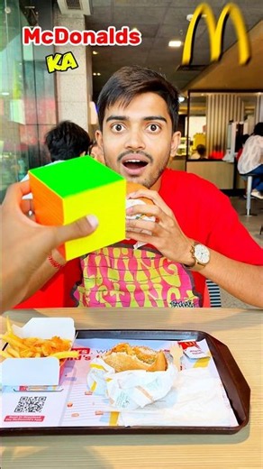 McDonald’s Logo on a 12x12 Cube While Eating 🍟🤯 #shorts #rubikscube