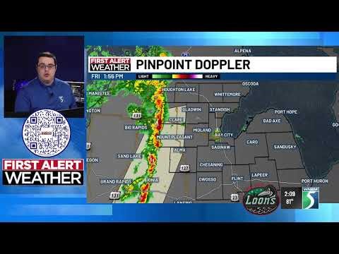 Showers and Thunderstorms are on the way to Mid-Michigan