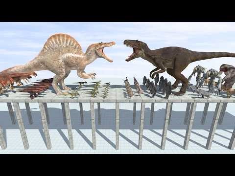 Alien Rex vs Spinosaurus - Ultimate Dinosaurs Battle | Who is Stronger ?