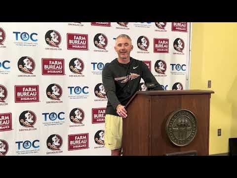 Mike Norvell previews third scrimmage, development of offensive linemen and receivers