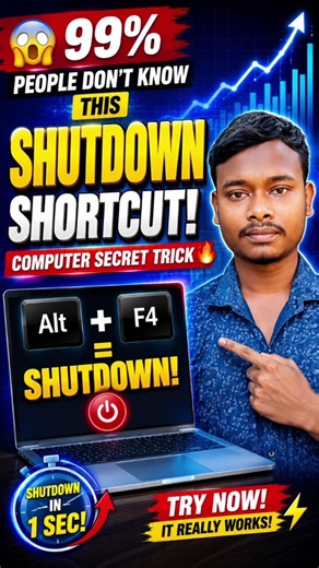 🤯 Windows Shutdown Shortcut Nobody Talks About! #shorts
