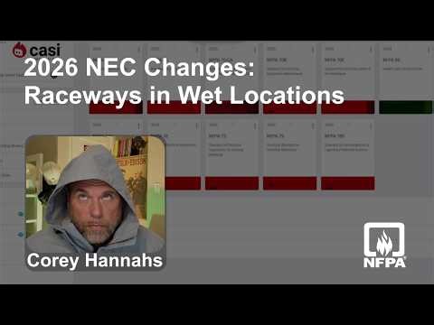 2026 NEC Changes: Raceways in Wet Locations