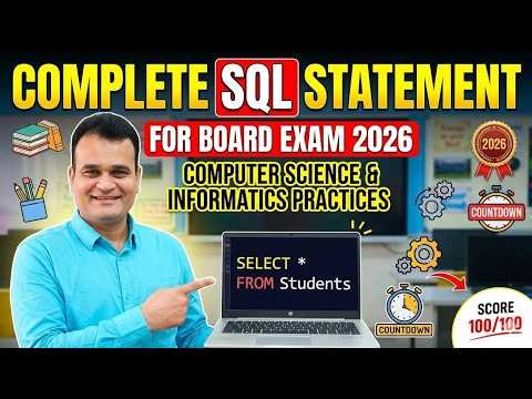 Complete SQL Statements | Score Full Marks 2026 SQL Statements Made Easy | Score 100%